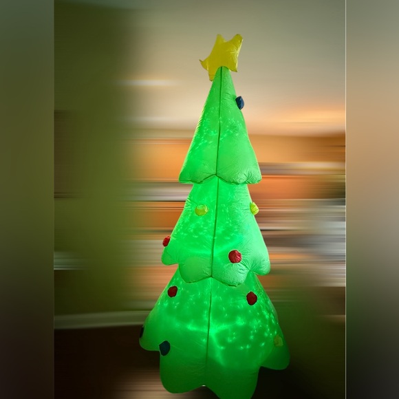 Festive Inflatable Christmas Tree with Lights